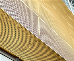 Indoor aluminum veneer ceiling and curtain wall